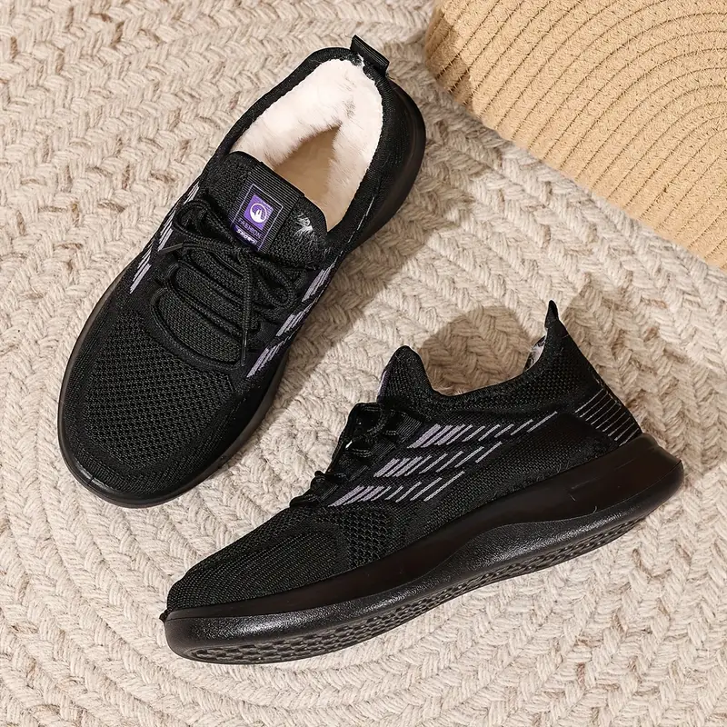 damskie zimowe podszyte polarem, pogrubione botki wsuwane, okrągłe noski, płaska podeszwa, wygodne buty na co dzień z cholewką z pluszowej miękkiej tkaniny, trwała podeszwa pu na zimne dni, brązowo-szare, granatowe buty zimowe, obuwie na zimne dni. Szczegóły produktu 5