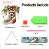 DIY 5D Gemstone paintings Christmas Stocking Diamond Painting Pendant (Double-Sided)