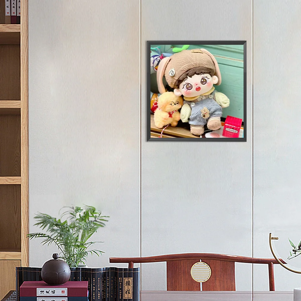 Diamond Painting - Full Round Drill - Cartoon Doll(Canvas|30*30cm)