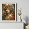Retro Long Hair Woman- 11CT Stamped Cross Stitch 40*50cm/15.75*19.69in
