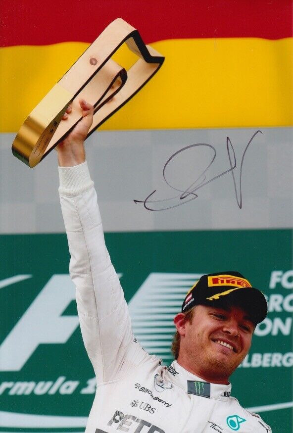 Nico Rosberg Hand Signed 12x8 Photo Poster painting F1 Autograph Mercedes GP Petronas 3