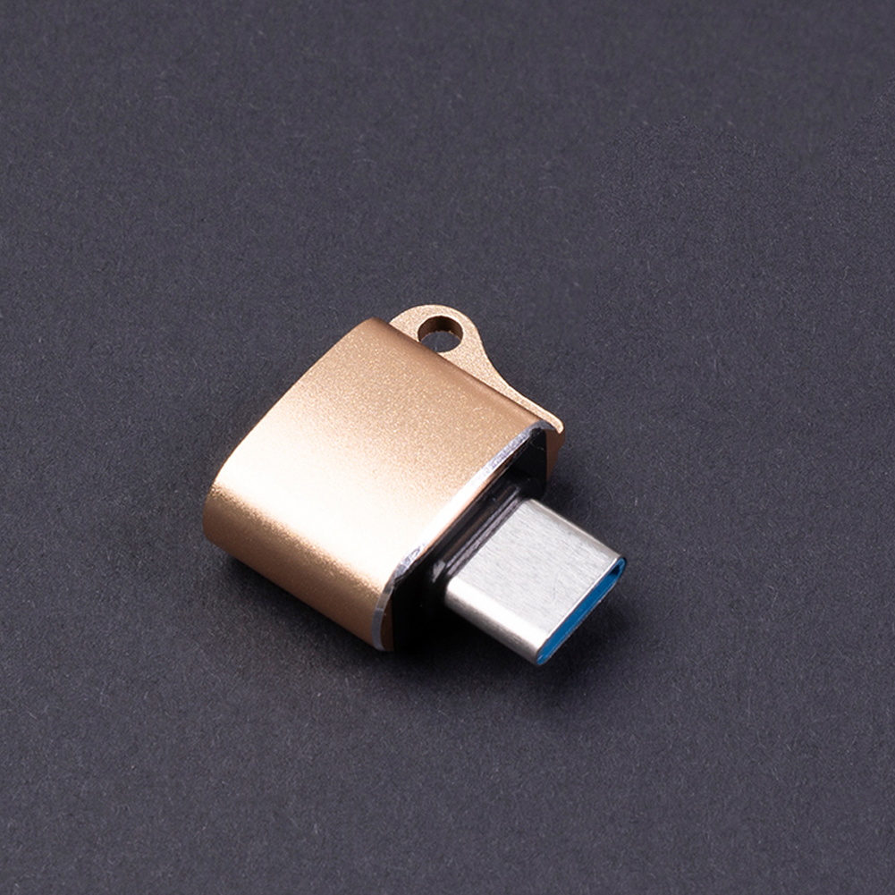 

Type-C OTG Connectors USB C Male to USB 2.0 Female Converter for Phone PC, Gold, 501 Original
