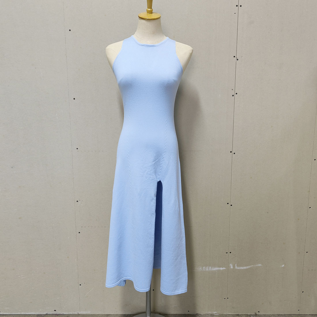 Ootddress Summer New Sleelvess Slim Bodycon Dress Women Casual High Split Out Solid Holiday Beach Sundress White Tank Dresses 2025