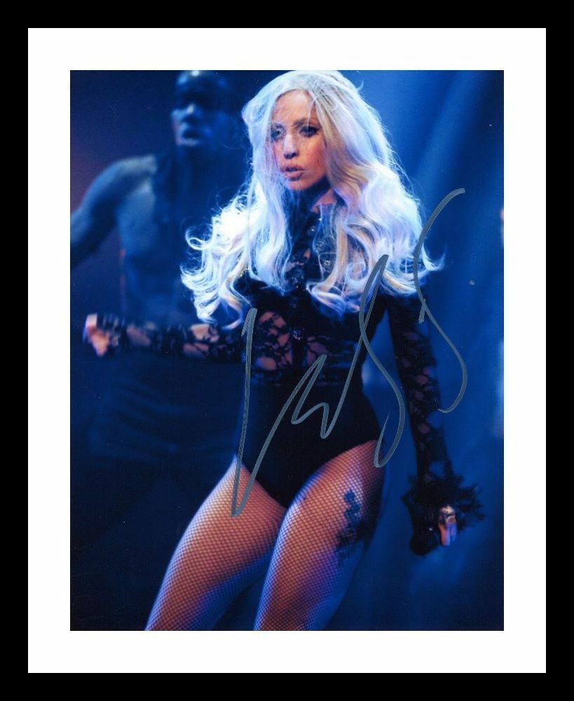 Lady Gaga Autograph Signed & Framed Photo Poster painting 9