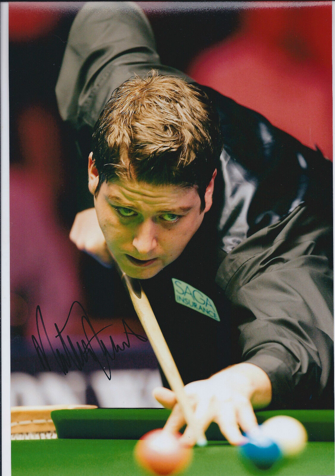 Matthew Stevens SIGNED Autograph Snooker 12x8 Photo Poster painting AFTAL COA Crucible Finalist