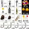145Pcs Carp Fishing Tackle Kit Carp Fishing Rig Various Fishing Gear Accessories