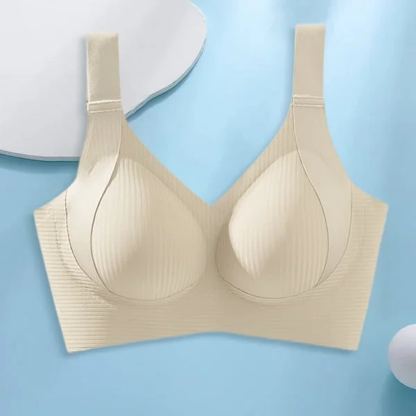 🏆️Women's Ribbed Push Up Adjustable Wireless Bra