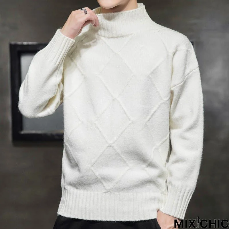 Half-Neck Trend Sweater Men's Sweater