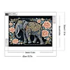 Elefant - speziell geformte Diamantmalerei - 30 * 40cm