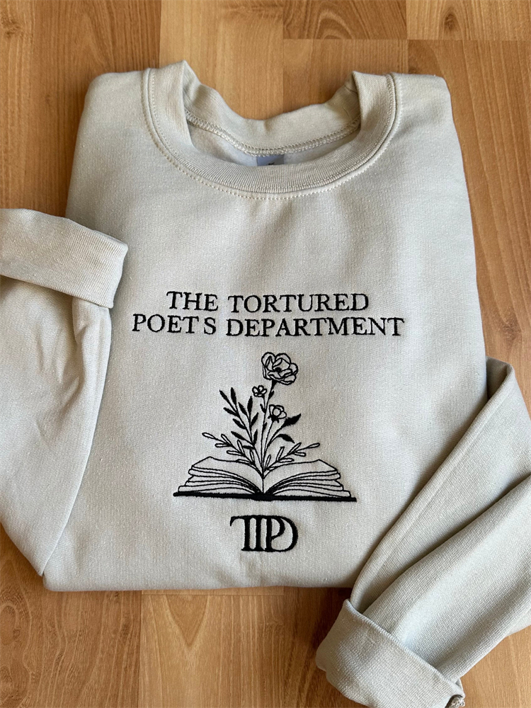 The Tortured Poets Department Embroidered Sweatshirt