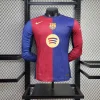2024-2025 Player Version Barcelona Home Long Sleeve Football Shirt 1:1 Thai Quality