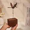 Handcrafted Wooden Wandering Narwhal Automaton