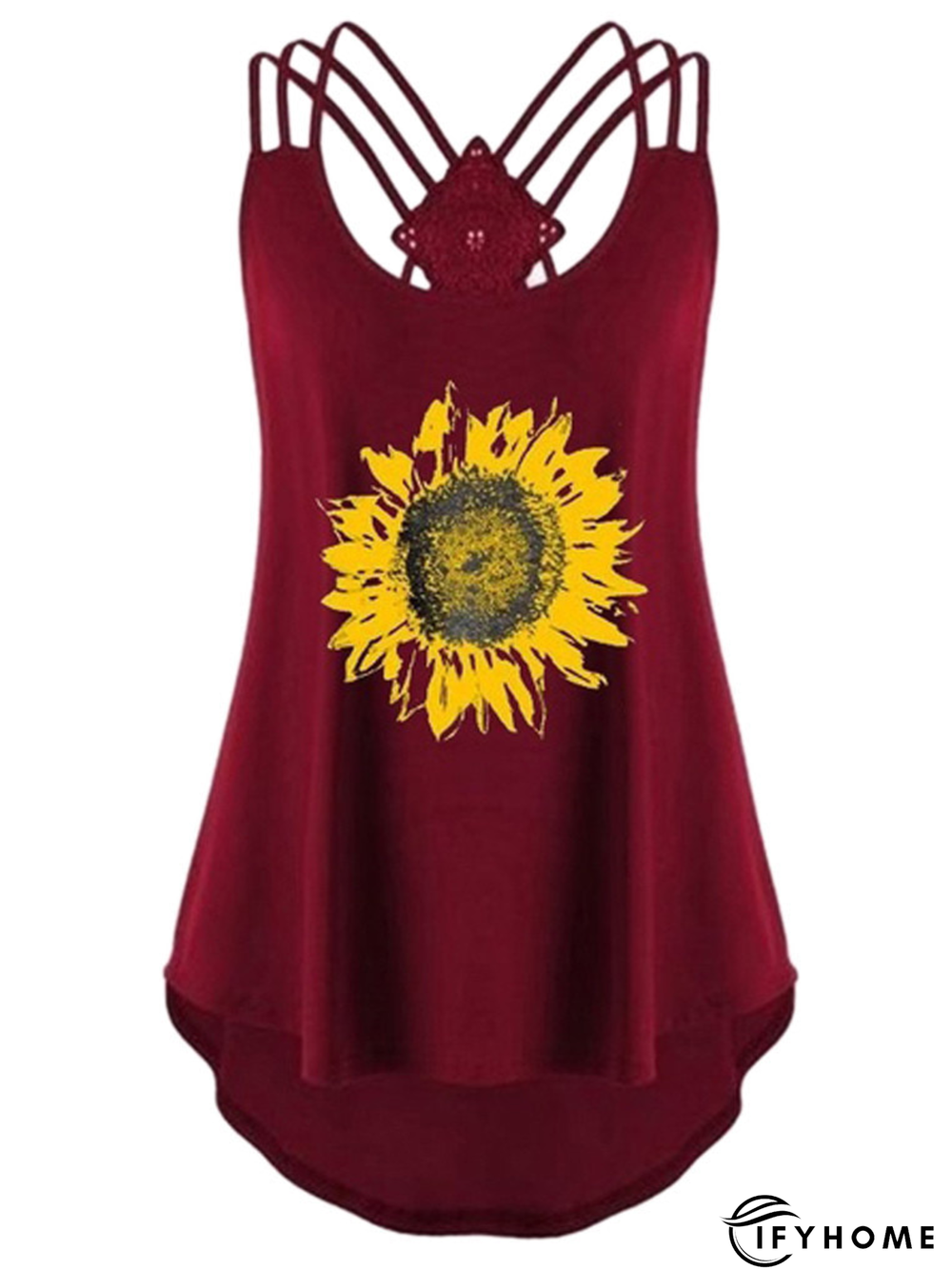 Basics Printed Cotton-Blend Loose Tank & Cami | IFYHOME