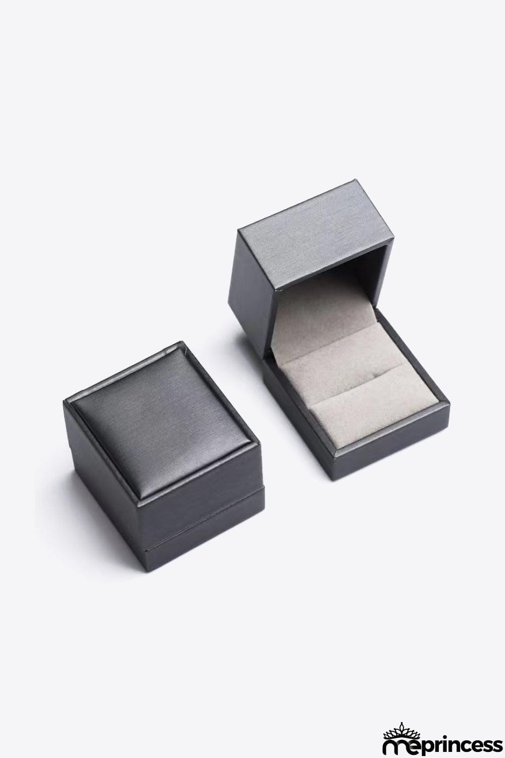 2 Carat Moissanite Platinum-Plated Heart Drop Earrings