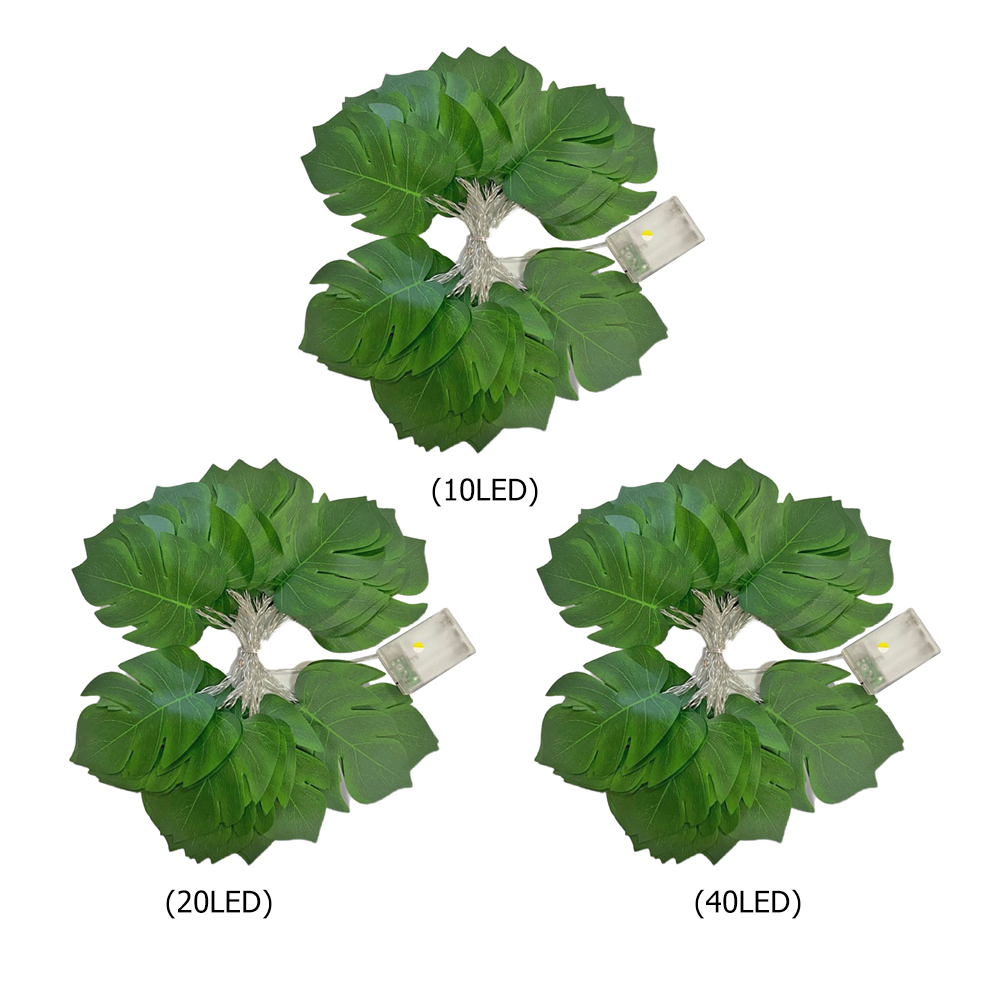 

Artificial Plant LED String Light Green Leaf Home Wedding Christmas Decor, 10led, 501 Original