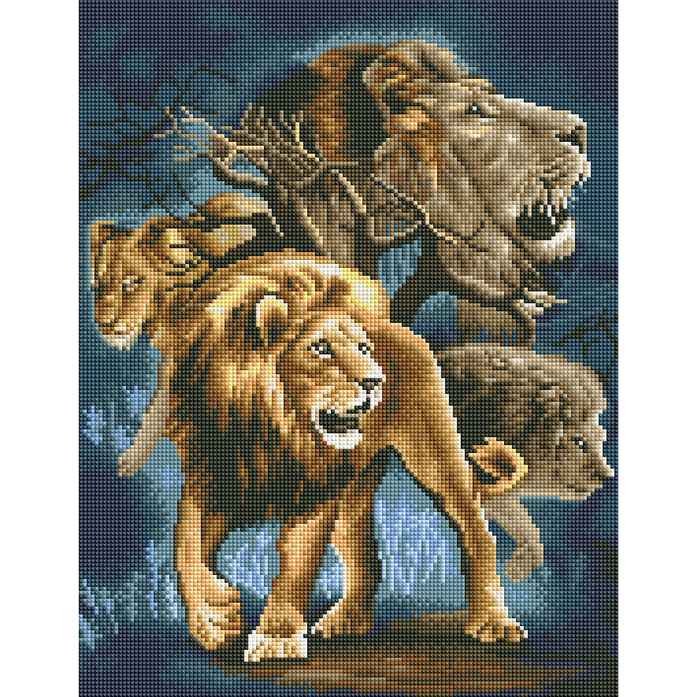 

Lion - Square Drill Diamond Painting - 40*50CM, 501 Original