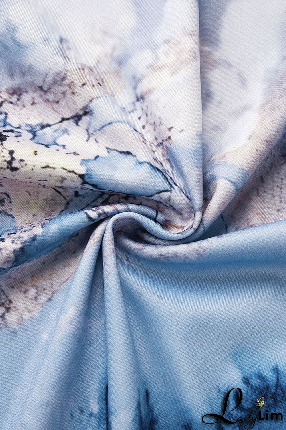 Black Casual Street Print Patchwork O Neck Two Pieces