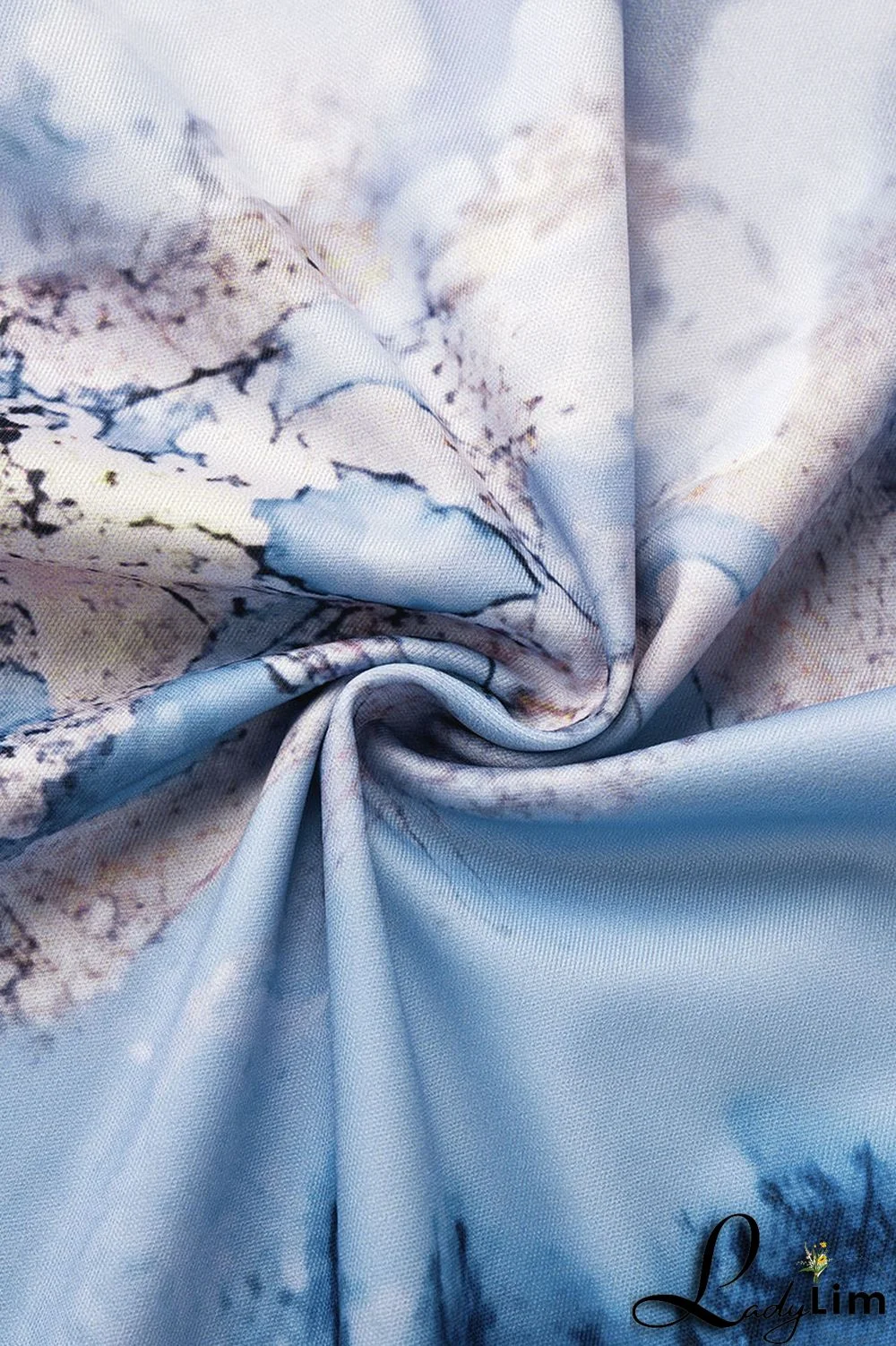 Black Casual Street Print Patchwork O Neck Two Pieces