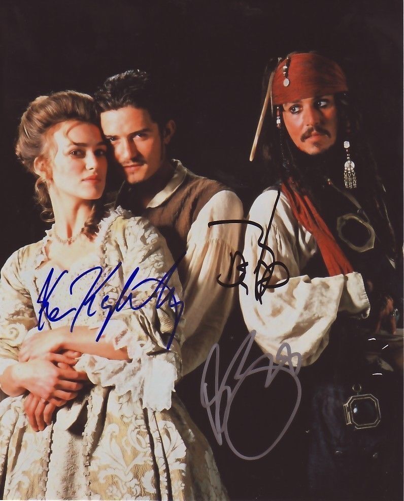 PIRATES OF THE CARIBBEAN CAST AUTOGRAPH SIGNED PP Photo Poster painting POSTER