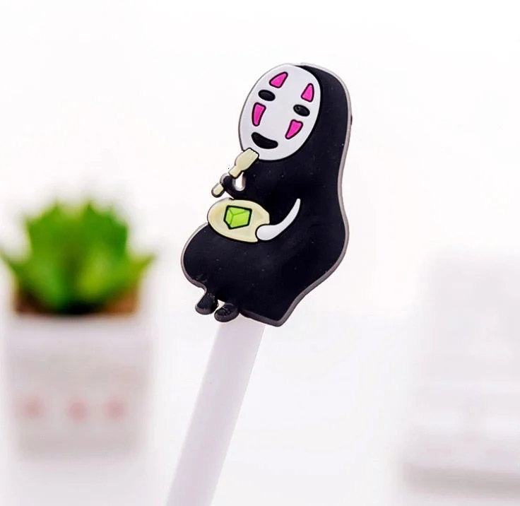 Japanese Korean stationery cute Kawaii gel pen anime creative cartoon faceless man school Office Supplies spirited away Lovely