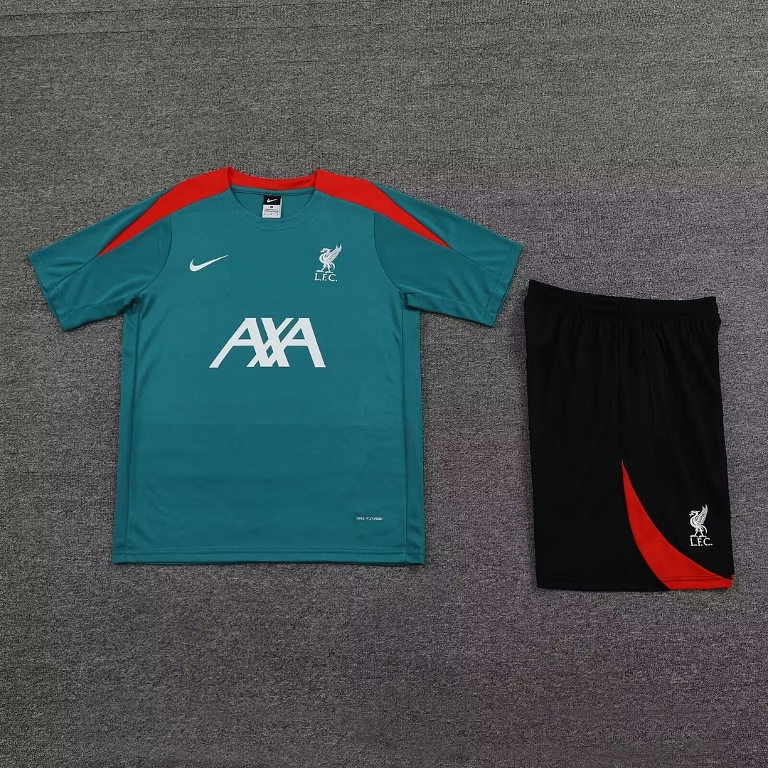 24/25 Liverpool Training Kit Green Football Shirt Thai Quality