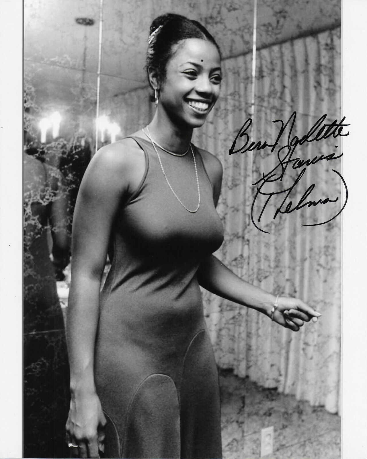 BernNadette Stanis Good Times Original Autographed 8X10 Photo Poster painting #9