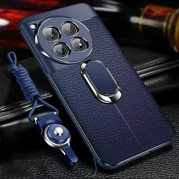 Leather Holder Ring Magnetic Phone Case For Oneplus