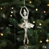 Electroplated Silver Platic Hanging Decors for Christmas Tree 