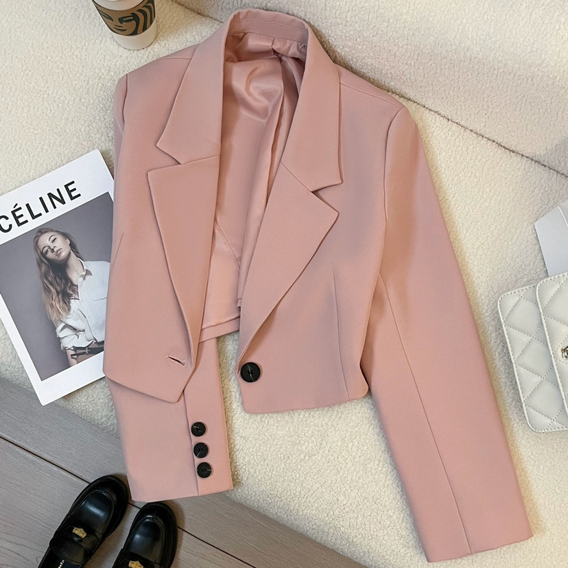 Short blazer women's high-end temperament suit trendy