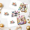 uk.everydayedeals 6Pcs DIY Diamond Painting Greeting Card - Easter Dogs
