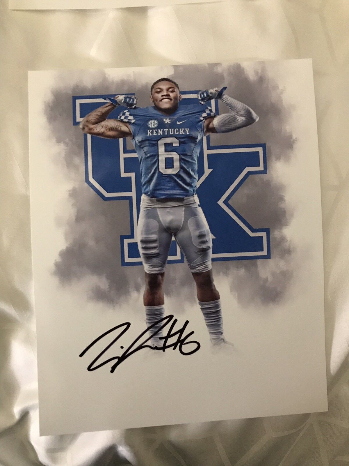 Lonnie Johnson Jr. Kentucky Wildcats signed autographed 8x10 football Photo Poster painting B