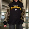 Stylish Steelers Embroidered Print Long Sleeve Hoodies