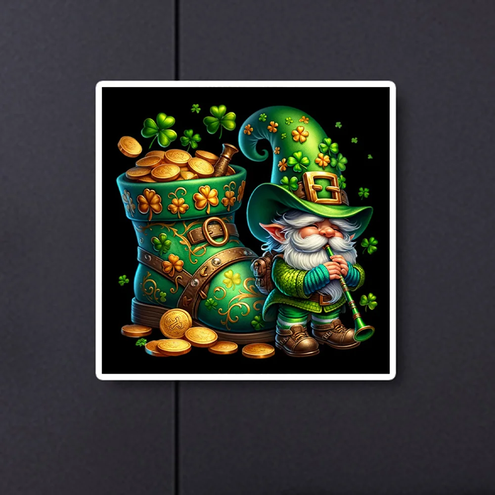 Diamond Painting - Full Square Drill - St. Patrick Day Gnome(Canvas|45*45cm)