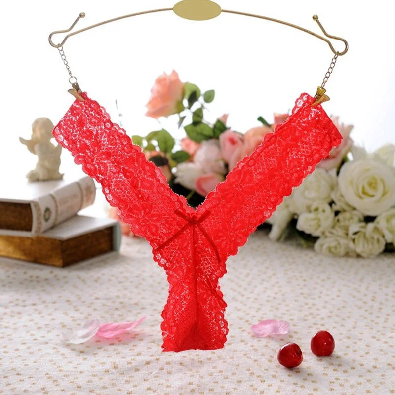 Comfortable sexy ladies thong thong hot thong sexy women's lace panties women transparent T back panties soft panties