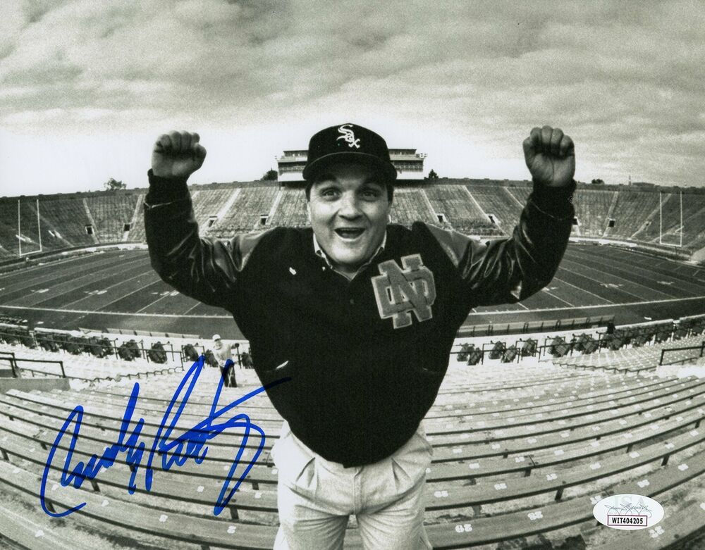 Rudy Ruettiger Autograph 8x10 Photo Poster painting Norte Dame Signed  3