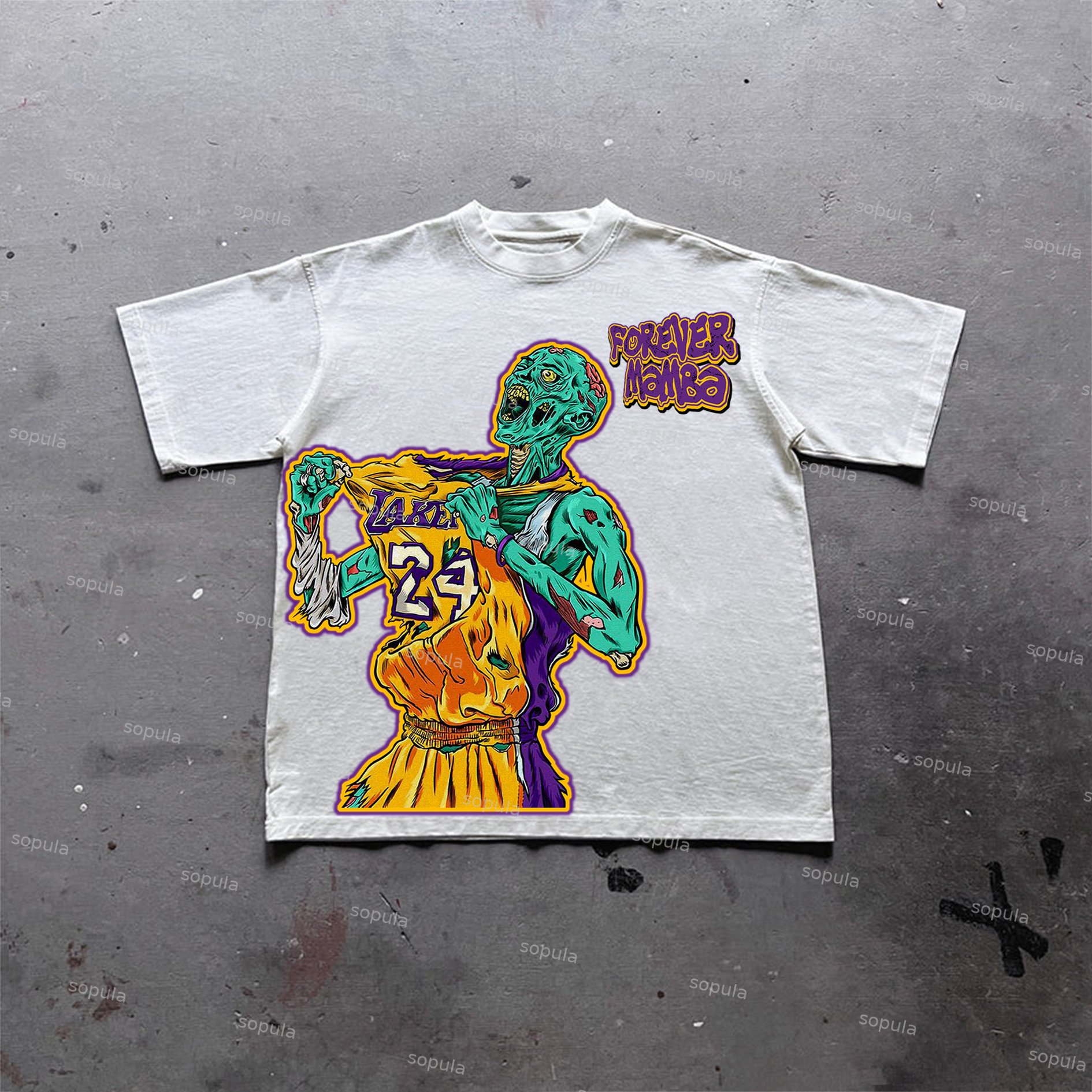 Sopula Basketball Legend Graphic Print Cotton T-Shirt