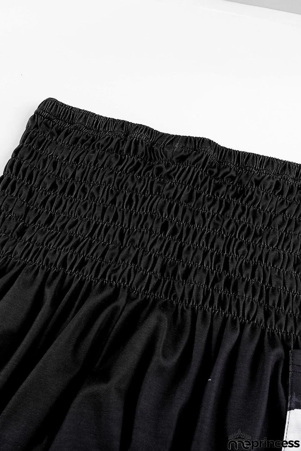 Black Tie-dye Loose Hippy Harem Casual Pants