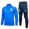 2023/2024 Porto Half-Pull Training Suit Blue Football Shirt