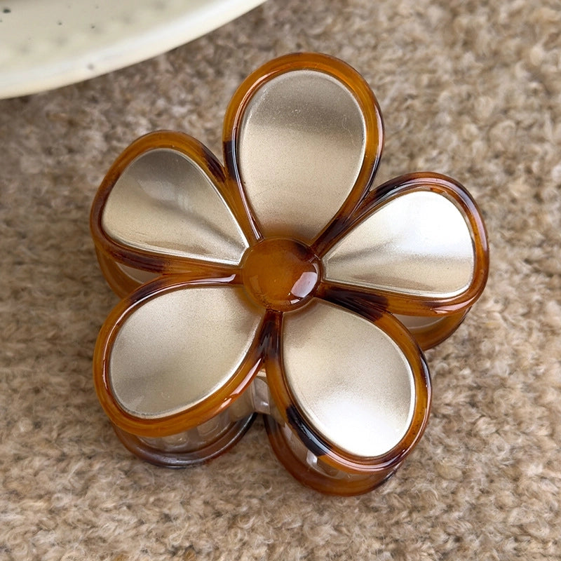 Elegant Minimalist Classic Style Women’s Flower Arylic Hair Claws
