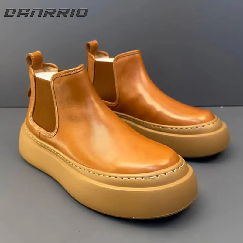DANRRIO Handmade Retro Horsehide Chelsea Boot| Sports Style DANRRIO.COM DANRRIO