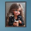 Diamond Painting -DIY Round Drill Sweet Cool Girl(40x50cm)