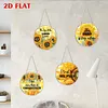 uk.everydayedeals 4Pcs Mini DIY Diamond Painting Hanging Ornaments - Sunflower