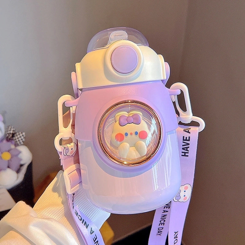 Cute Solid Color Stainless Steel Thermos Cup 1 Piece