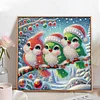 Diamond Painting - Partial Special Shaped Drill - Winter Bird(Canvas|30*30cm)