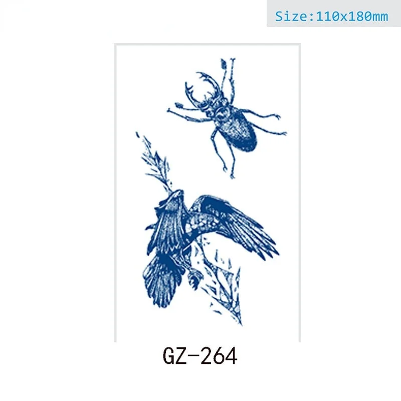 Juice tattoo stickers Net celebrity tattoo stickers lasts 15 days Herbal semi-permanent tattoo stickers