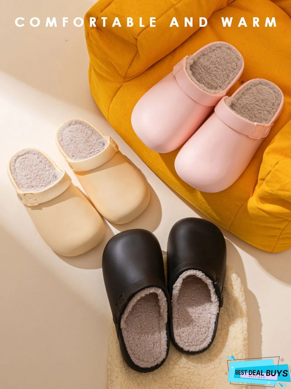 Waterproof Casual Winter Warm Lined Eva Sandals