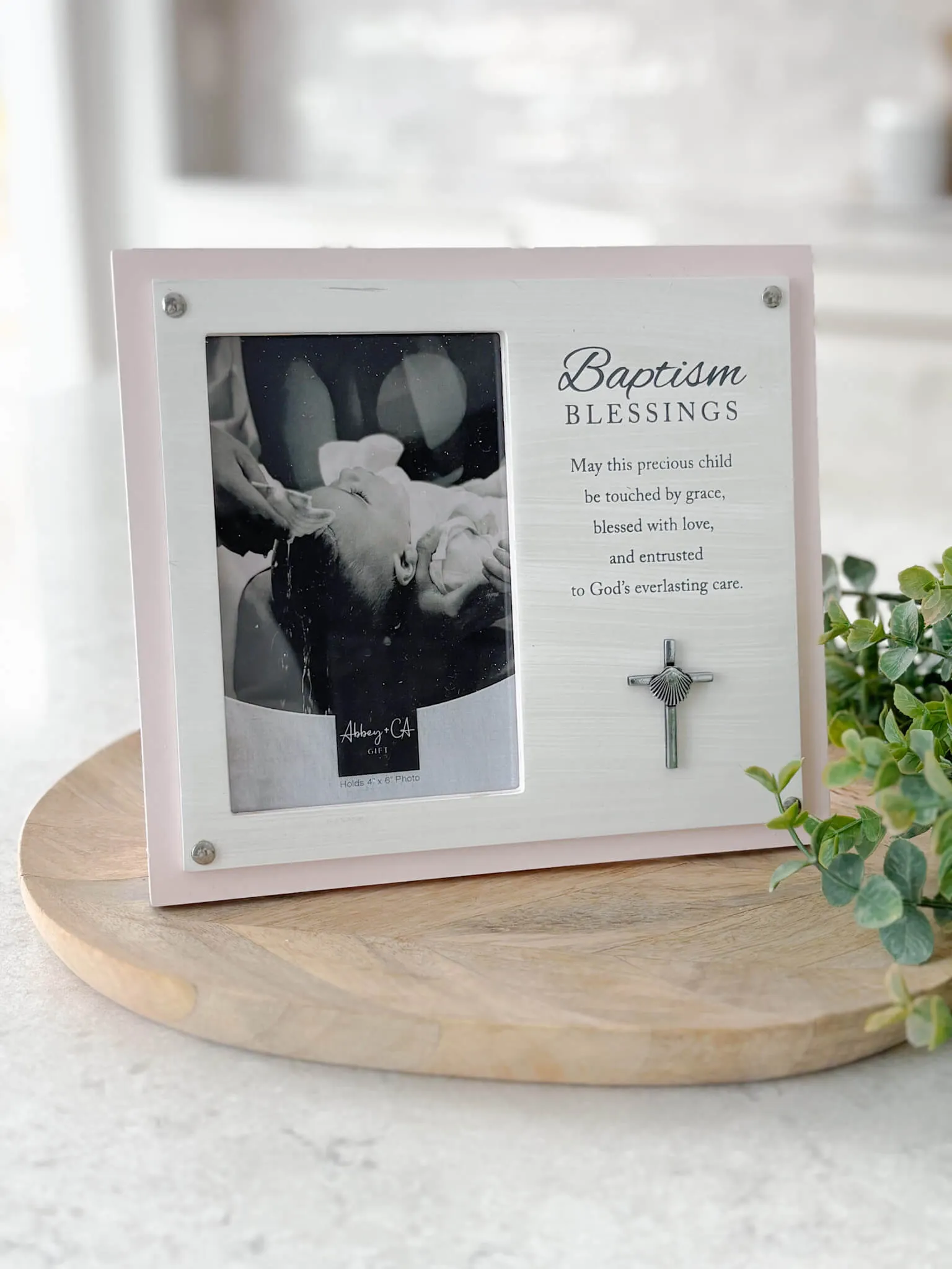 Baptism Frame - Pink
