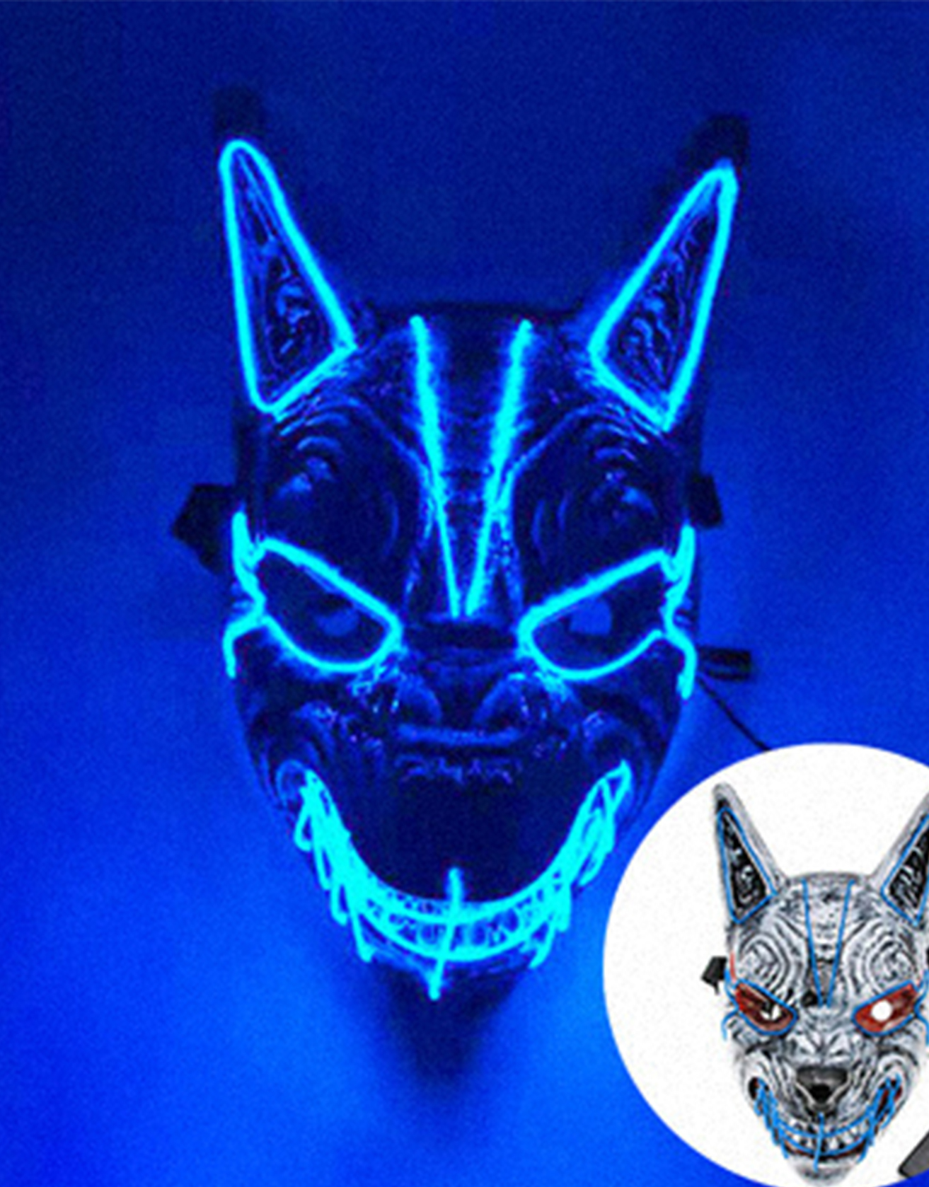 Halloween LED Glowing Wolf Head / TECHWEAR CLUB / Techwear