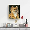 Perle De Chien - Rond Diamant Peinture40X50CM