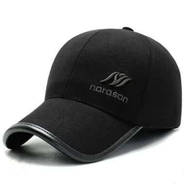 SHALUOTAOTAO Snapback Caps Autumn WinterWarm Woolen Baseball Cap For Mens Adjustable Size Thick Earmuffs Leisure Brand Hat